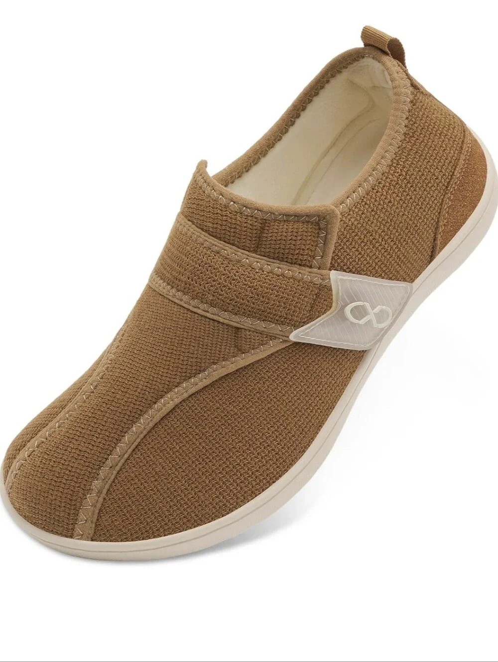 Mens Slippers Wide Diabetic Shoes with Adjustable Strap Size 43